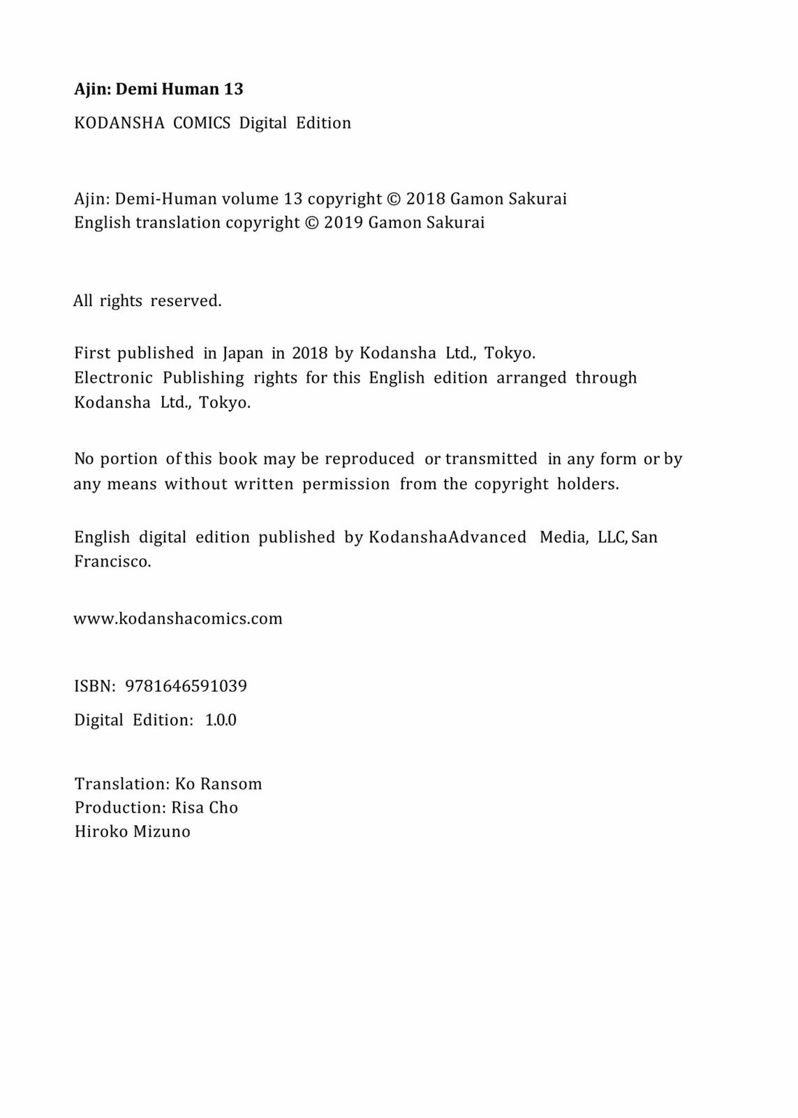 Read Ajin Manga Online