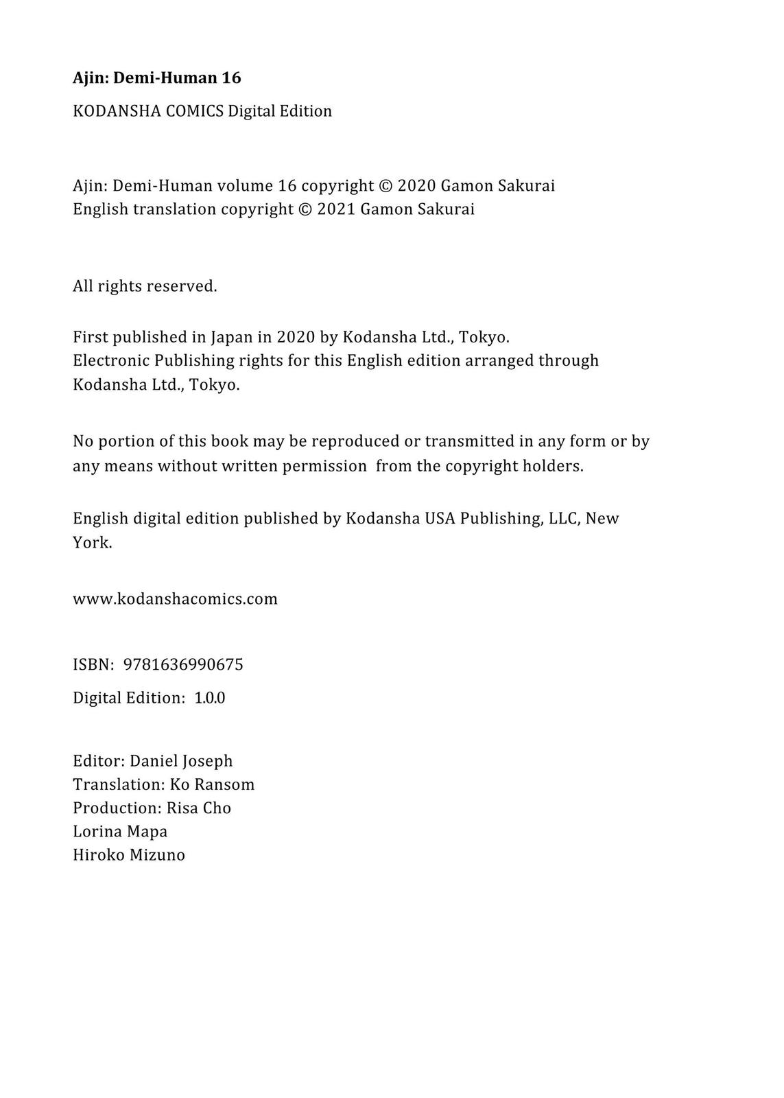 Read Ajin Manga Online