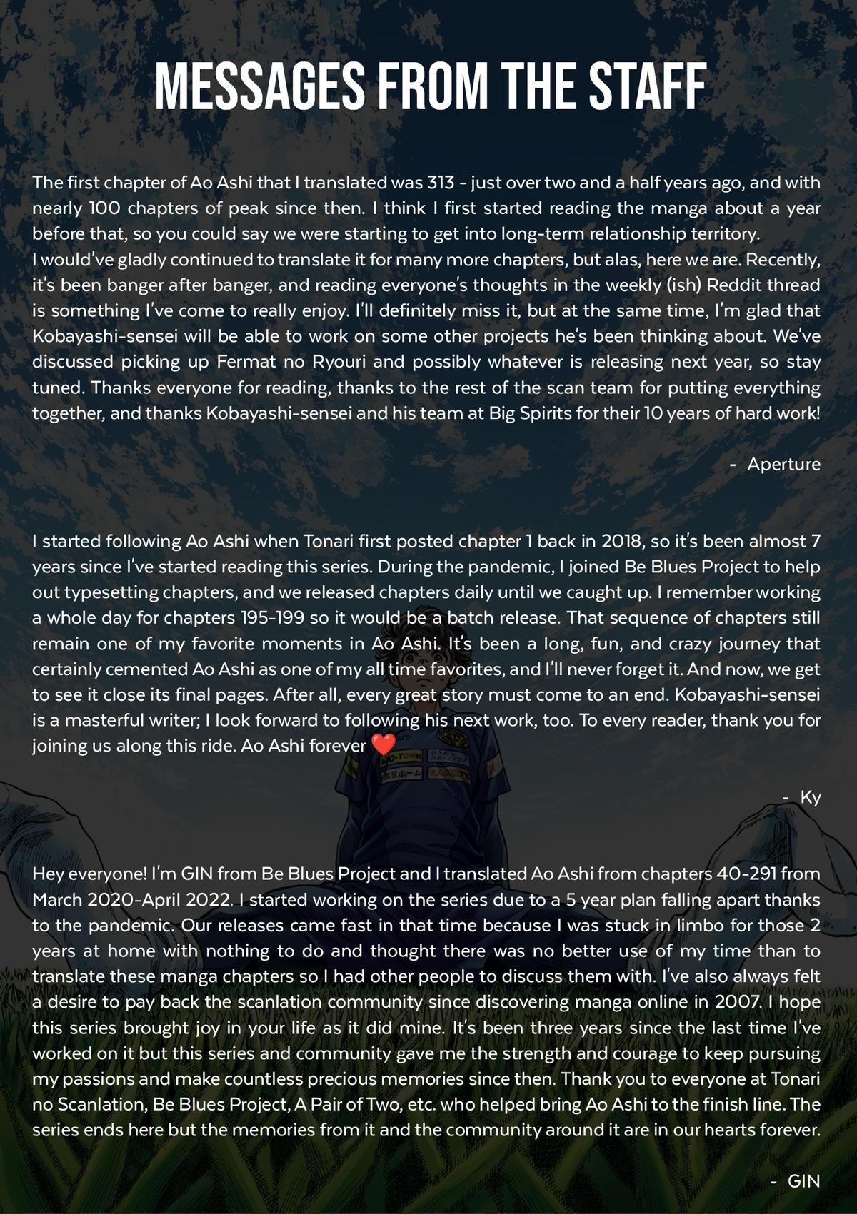 Read Ao Ashi Manga Online