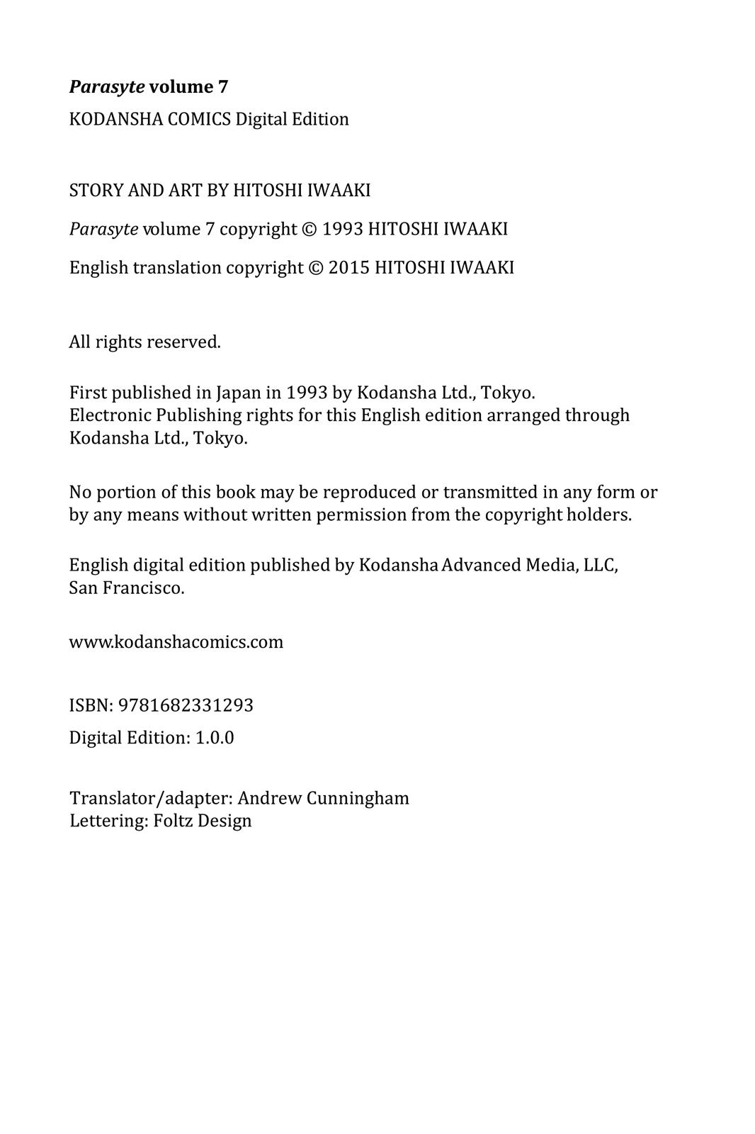 Read Parasyte Manga Online