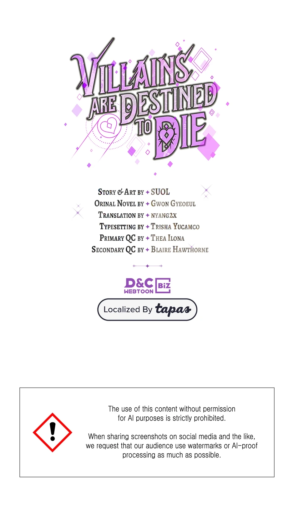 Read Villains Are Destined to Die Manga Online