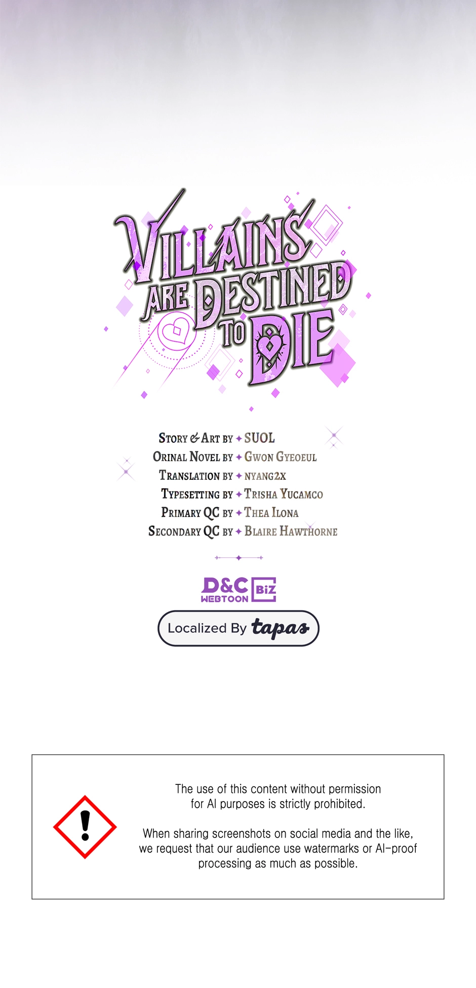 Read Villains Are Destined to Die Manga Online