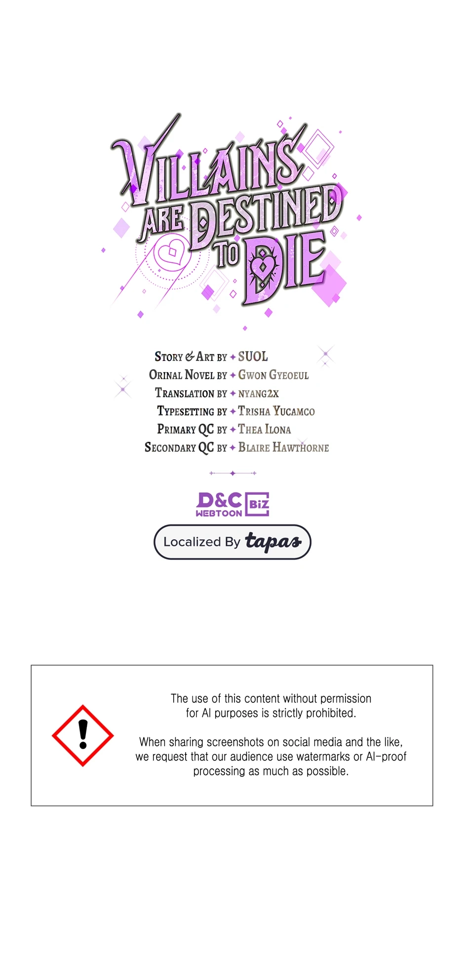 Read Villains Are Destined to Die Manga Online