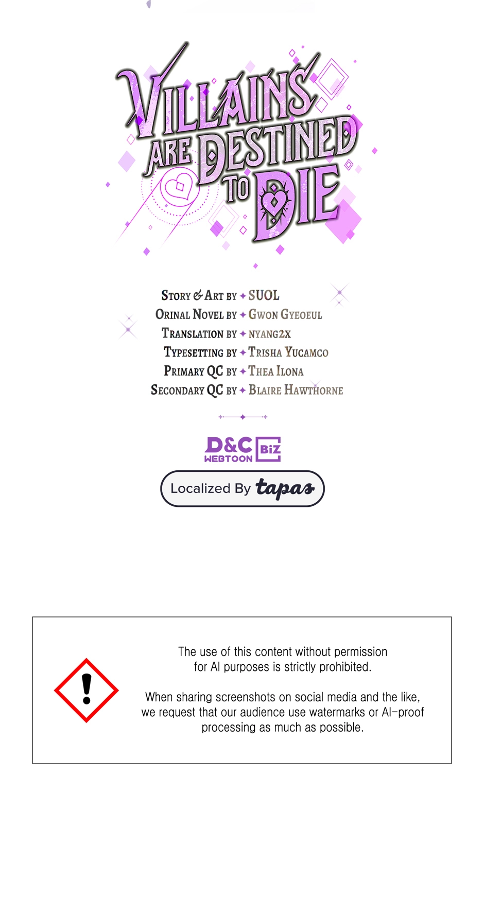 Read Villains Are Destined to Die Manga Online