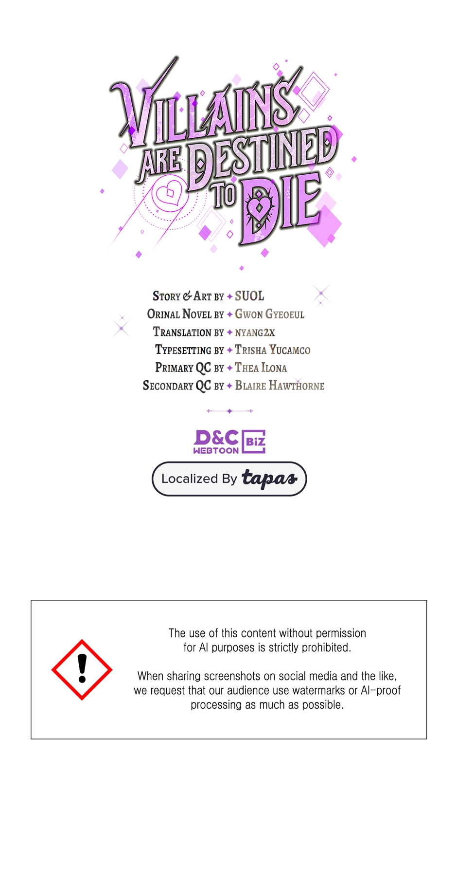 Read Villains Are Destined to Die Manga Online