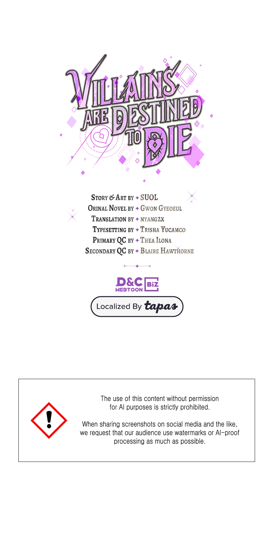 Read Villains Are Destined to Die Manga Online