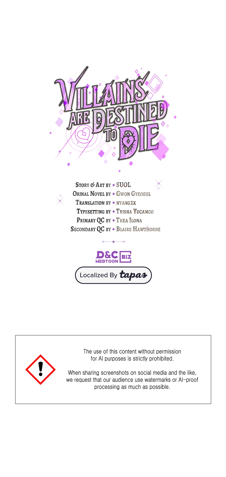 Read Villains Are Destined to Die Manga Online