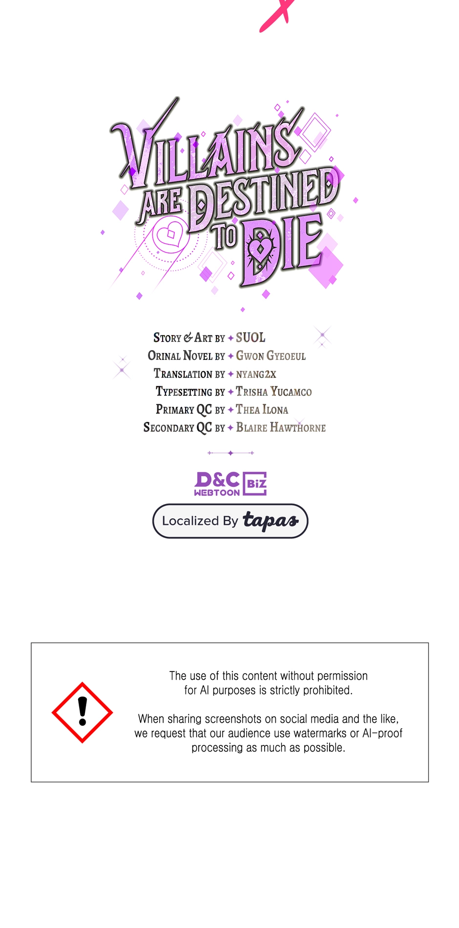 Read Villains Are Destined to Die Manga Online