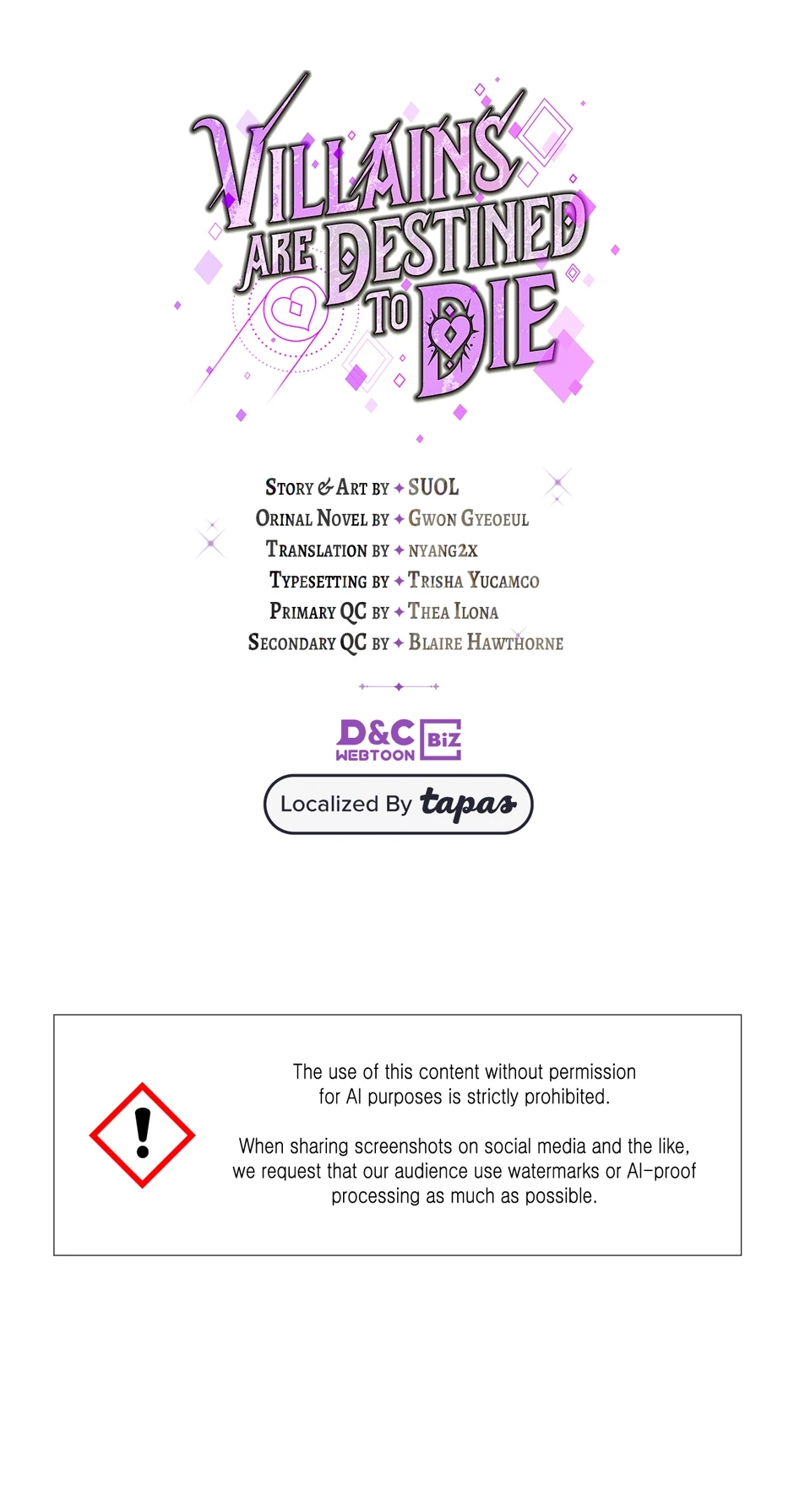 Read Villains Are Destined to Die Manga Online