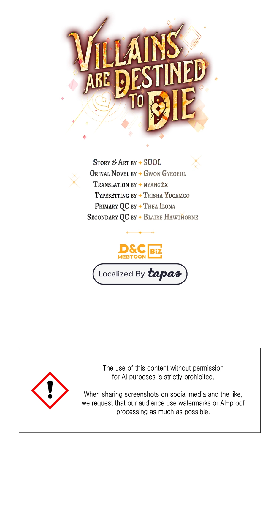 Read Villains Are Destined to Die Manga Online