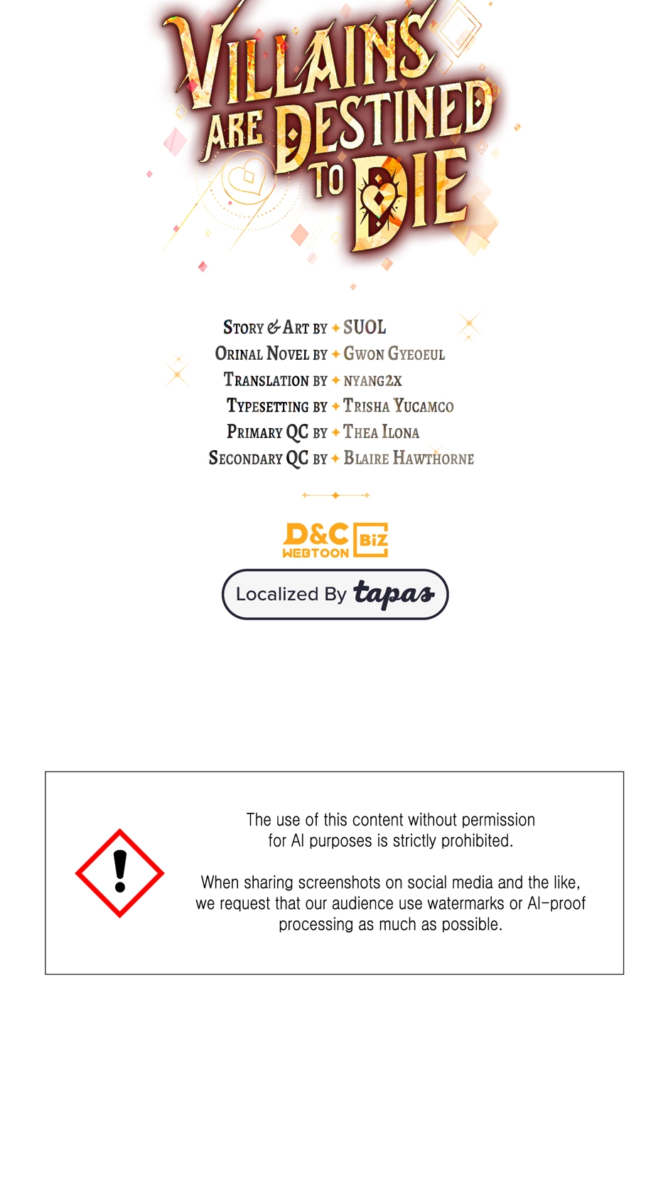 Read Villains Are Destined to Die Manga Online