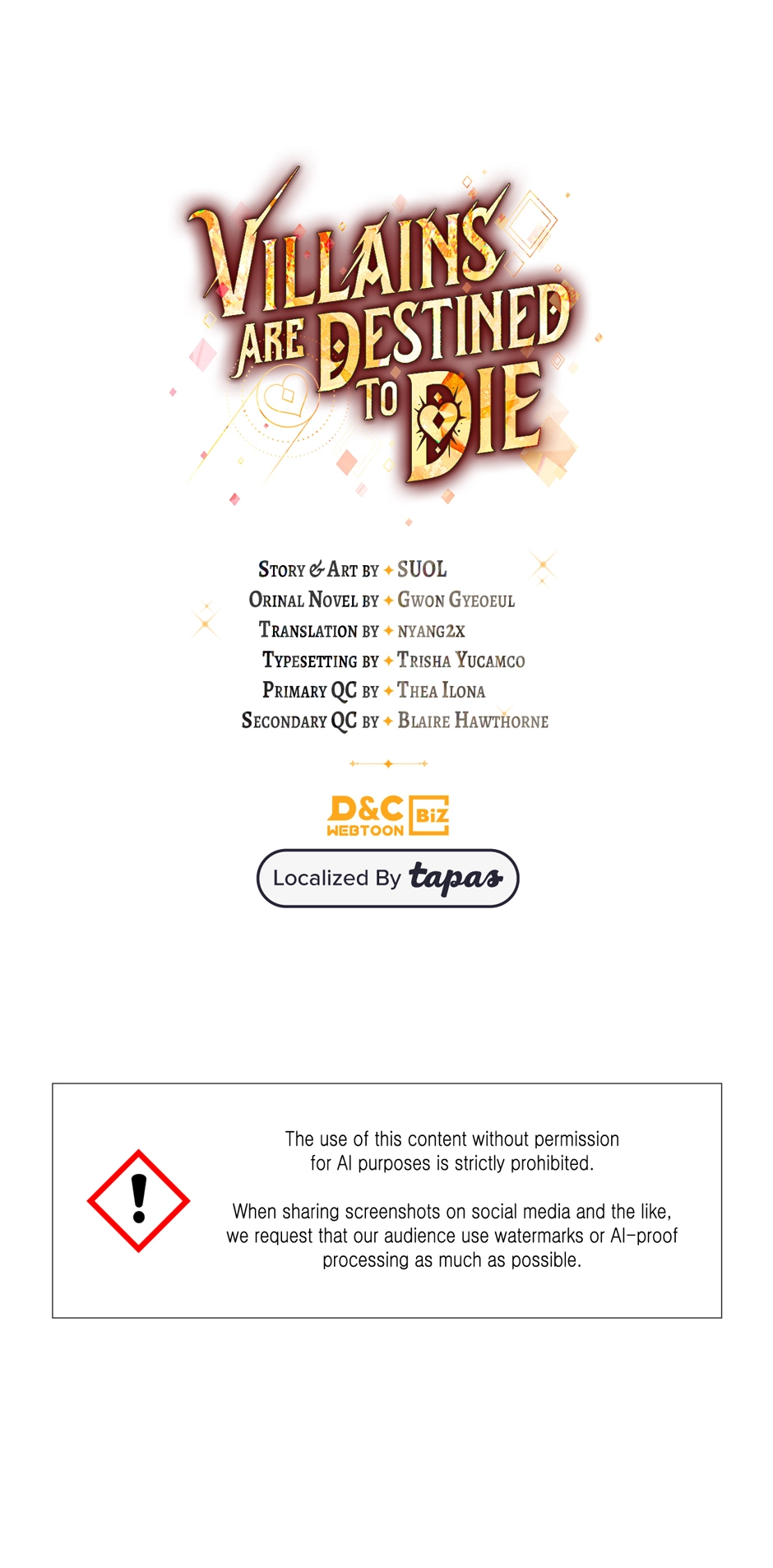 Read Villains Are Destined to Die Manga Online