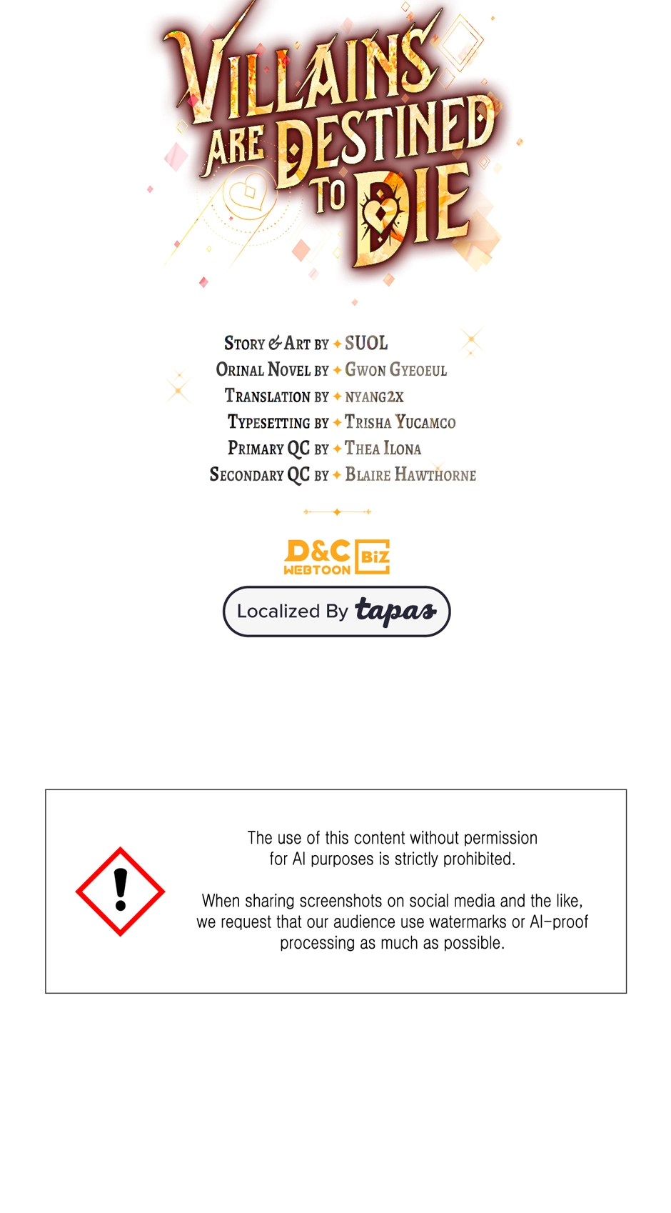 Read Villains Are Destined to Die Manga Online