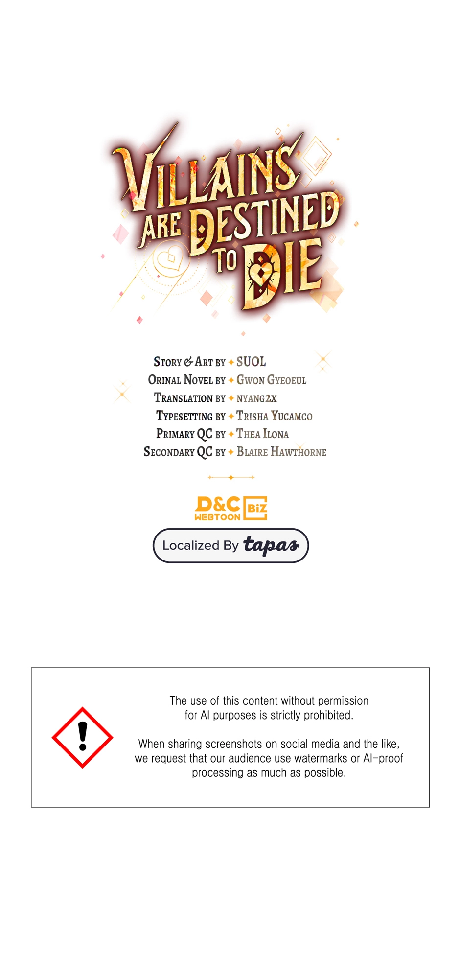 Read Villains Are Destined to Die Manga Online