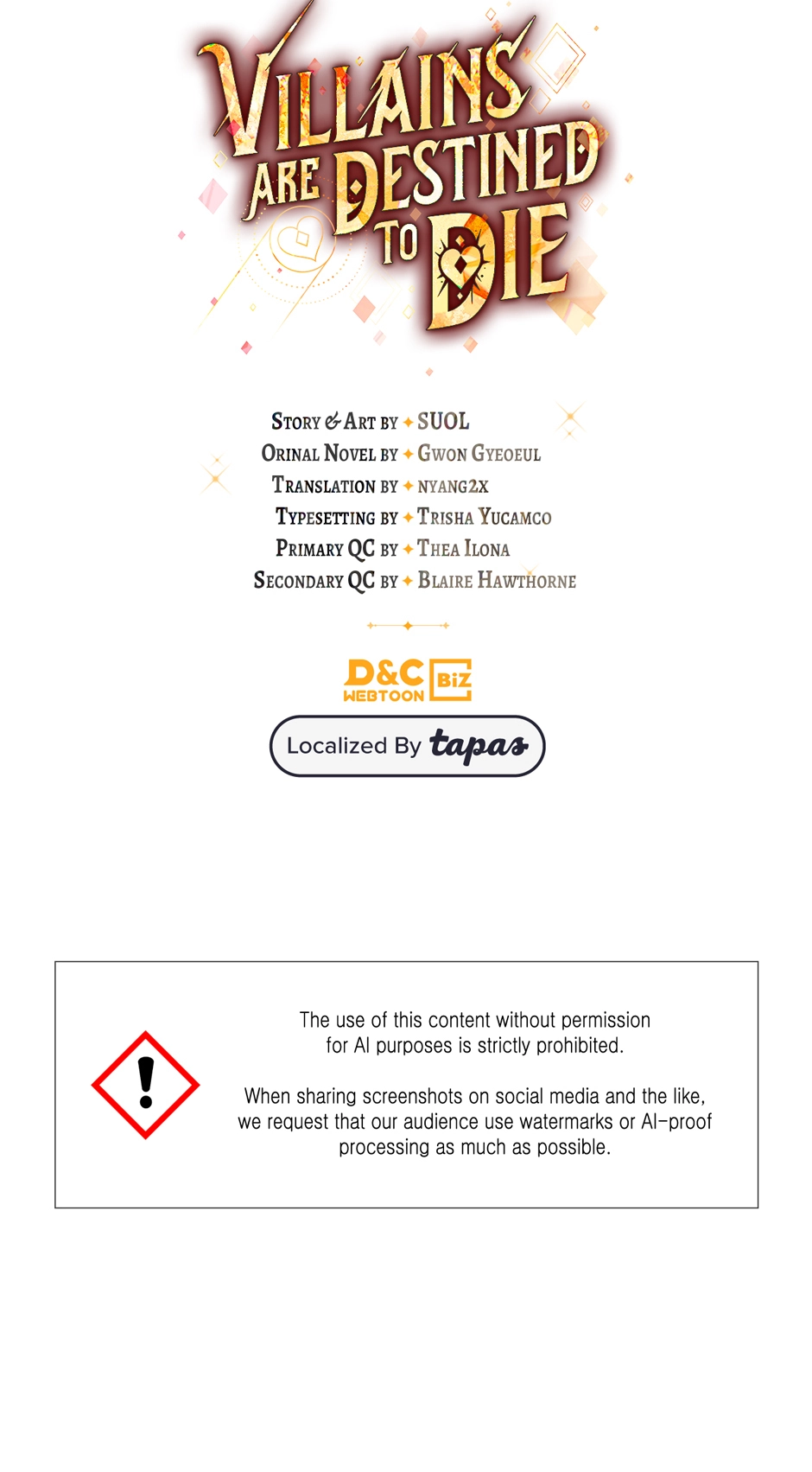 Read Villains Are Destined to Die Manga Online