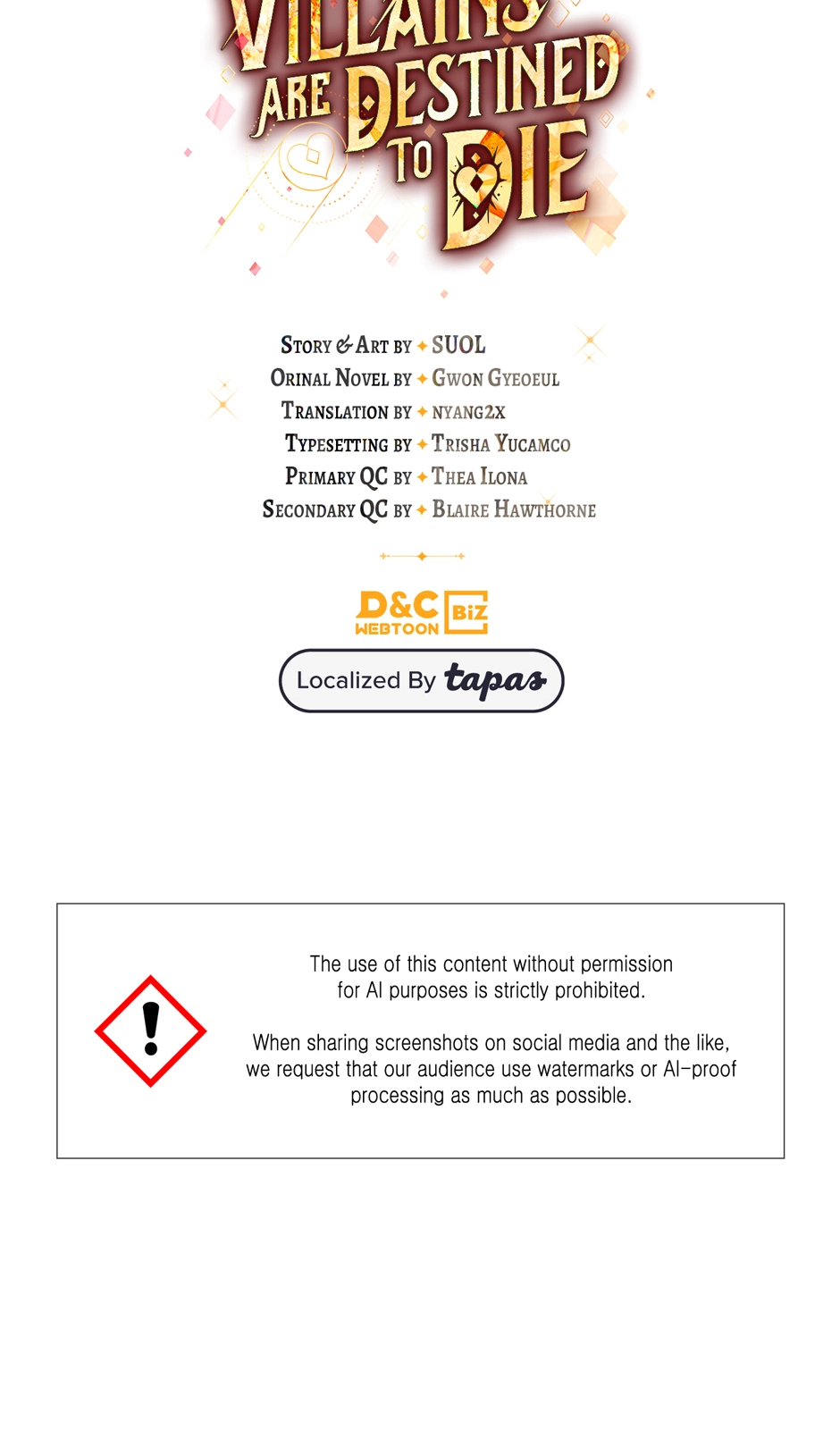 Read Villains Are Destined to Die Manga Online