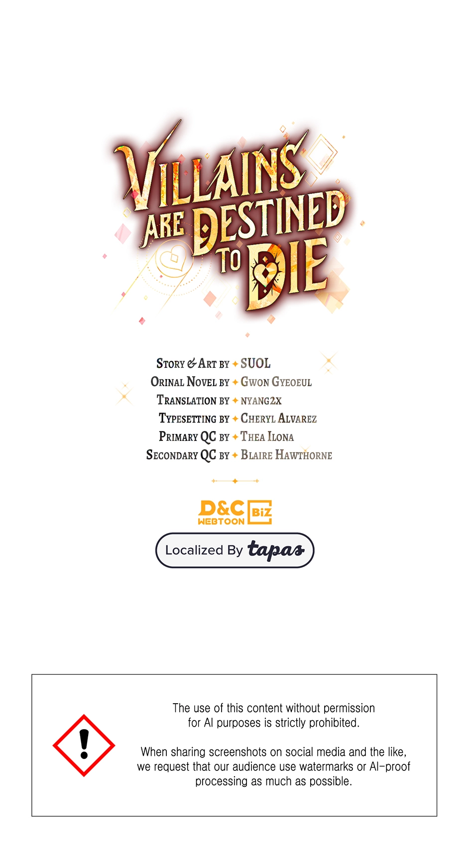 Read Villains Are Destined to Die Manga Online